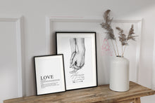 Load image into Gallery viewer, LOVE NOUN PICTURE FOR GALLERY WALL OR SIDEBOARD DECOR
